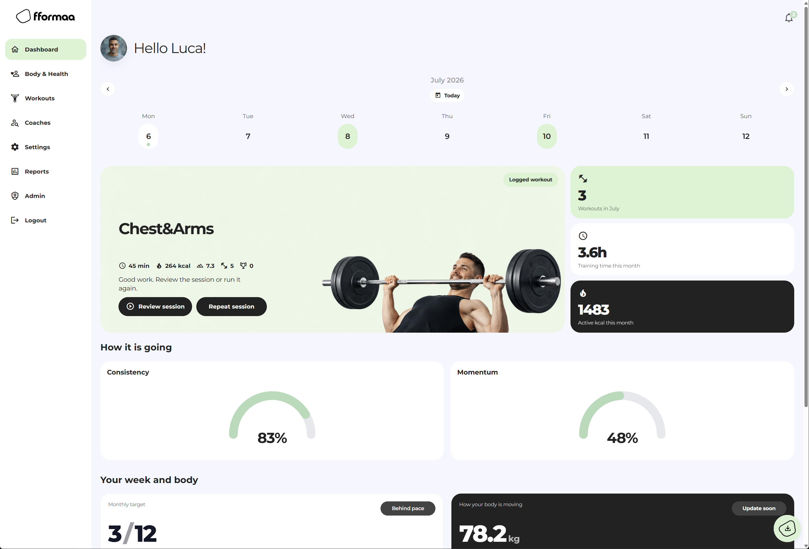 Fformaa app interface preview